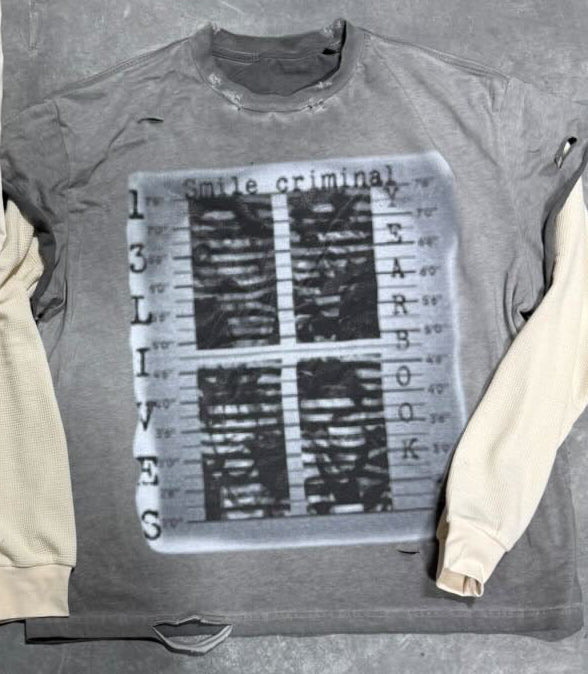 Smile criminal double layered Longsleeve